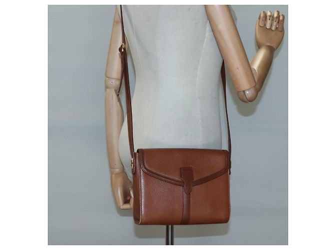 Autre Marque Borsa a Spalla Burberrys in Pelle Marrone Oro Auth BA1088 D'oro - vista 21
