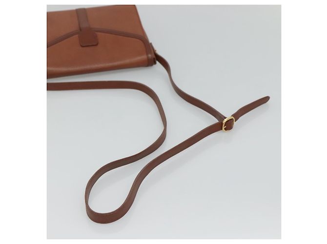 Autre Marque Borsa a Spalla Burberrys in Pelle Marrone Oro Auth BA1088 D'oro - vista 7