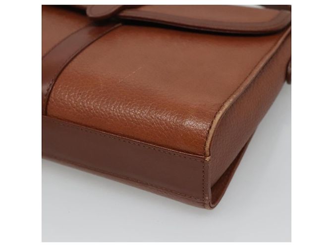 Autre Marque Borsa a Spalla Burberrys in Pelle Marrone Oro Auth BA1088 D'oro - vista 9