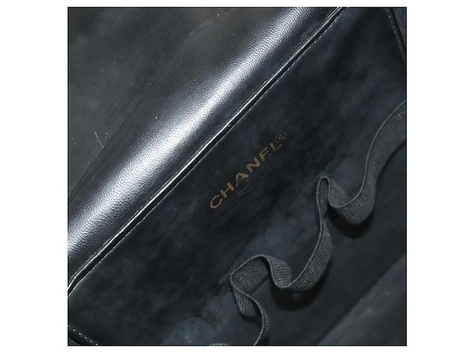 CHANEL Vanity Pouch Lackleder 2way Schwarz Gold CC Auth bs24264 Golden - Ansicht 10