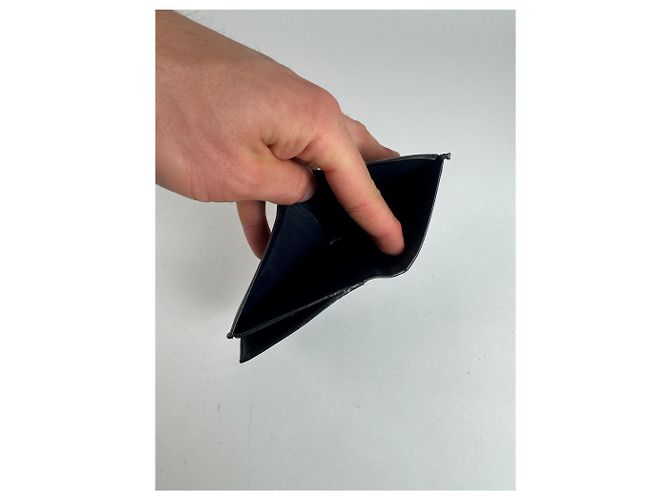 Céline Vintage Celine Paris leather Wallet navy Navy blue - view 6
