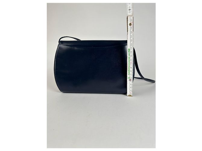Vintage Givenchy 4G Leder Tasche Marineblau - Ansicht 12