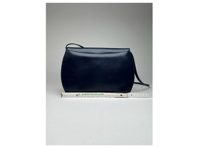 Vintage Givenchy 4G Leder Tasche Marineblau - Ansicht 13