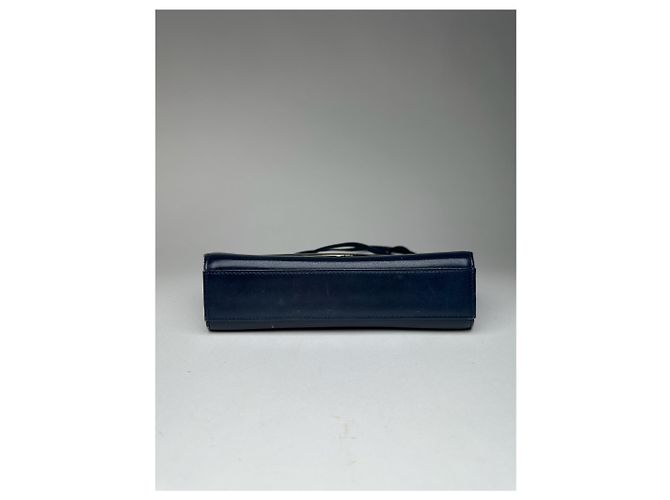 Vintage Givenchy 4G Leder Tasche Marineblau - Ansicht 5