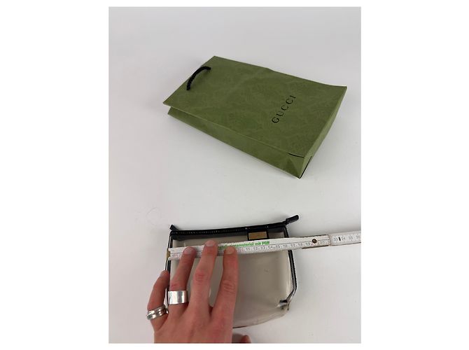 Clutch vintage in PVC trasparente di Gucci Nero - vista 5