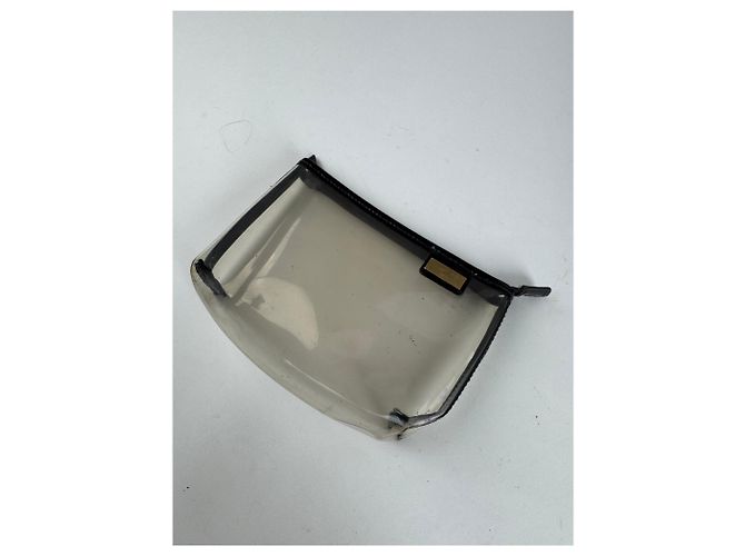 Clutch vintage in PVC trasparente di Gucci Nero - vista 9