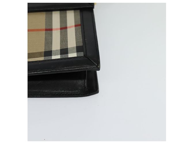 Autre Marque Borsa a spalla Burberrys Nova Check in tela beige oro nero Auth BD1811 D'oro - vista 14