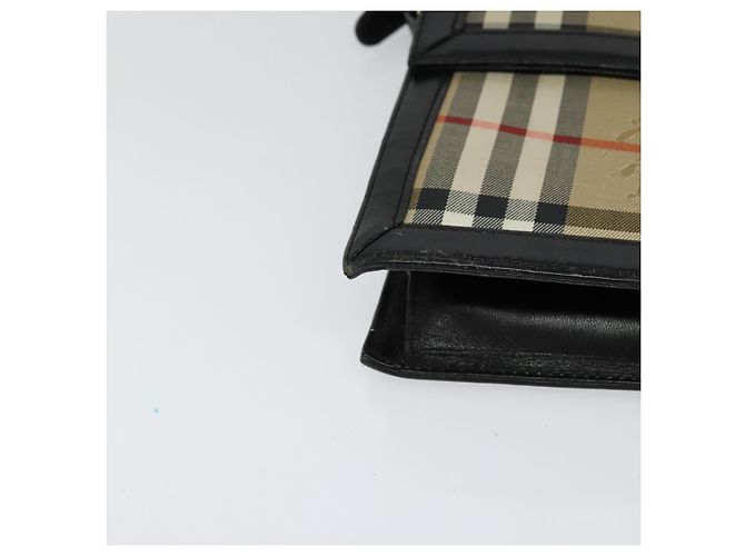 Autre Marque Borsa a spalla Burberrys Nova Check in tela beige oro nero Auth BD1811 D'oro - vista 9