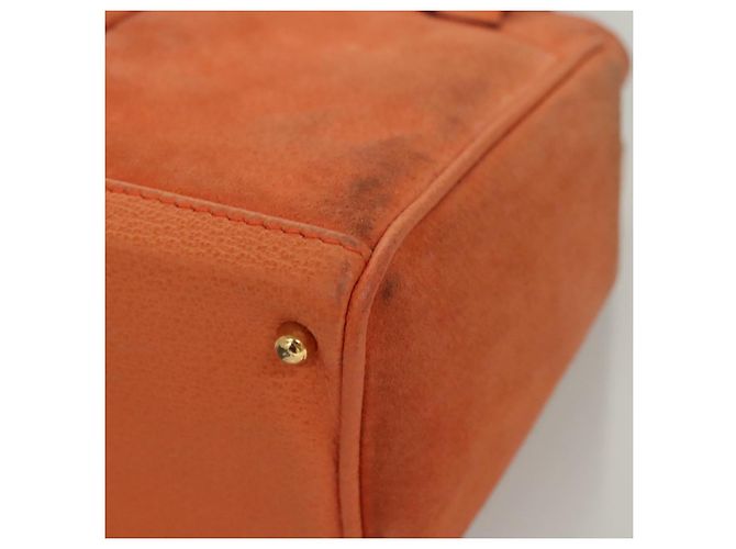 Borsa a mano GUCCI Bamboo Suede 2way Arancione Oro 000 123 0316 Auth BA1132 D'oro - vista 15