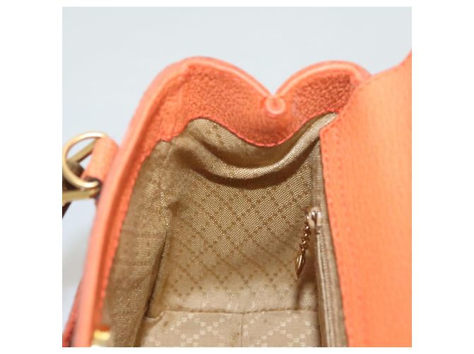 Borsa a mano GUCCI Bamboo Suede 2way Arancione Oro 000 123 0316 Auth BA1132 D'oro - vista 19
