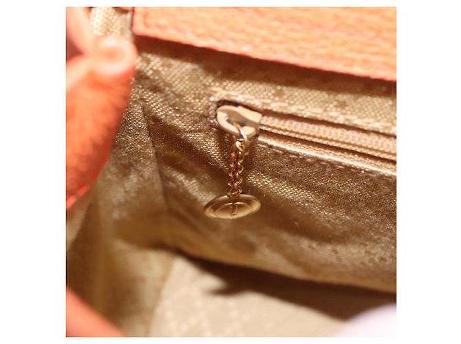 Borsa a mano GUCCI Bamboo Suede 2way Arancione Oro 000 123 0316 Auth BA1132 D'oro - vista 20