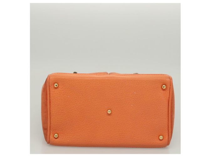 Borsa a mano GUCCI Bamboo Suede 2way Arancione Oro 000 123 0316 Auth BA1132 D'oro - vista 6