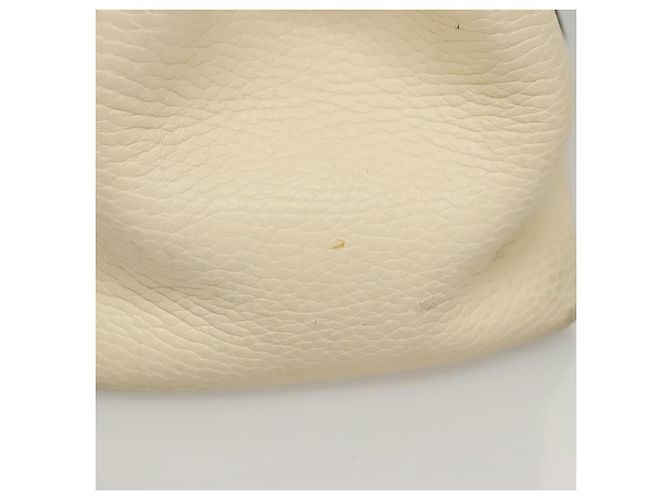 Borsa tote in pelle bianca e argento Salvatore Ferragamo Auth BA1465 Bianco - vista 5