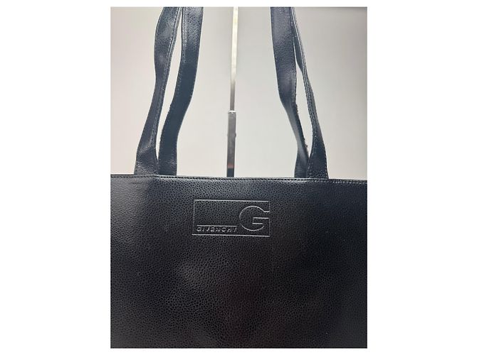 Sac à main en cuir vintage Givenchy noir - vue 2