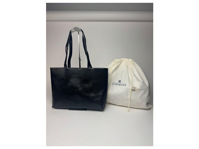 Sac à main en cuir vintage Givenchy noir - vue 4