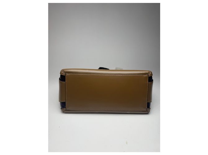 Vintage Marni Leder Tasche lila khaki - Ansicht 7