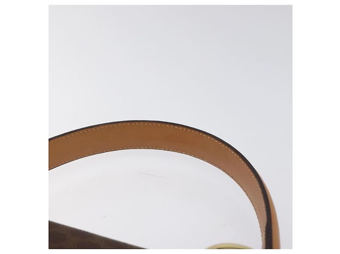 Céline Borsa a mano in tela Macadam CELINE in pelle PVC marrone oro Auth yk17887 D'oro - vista 14