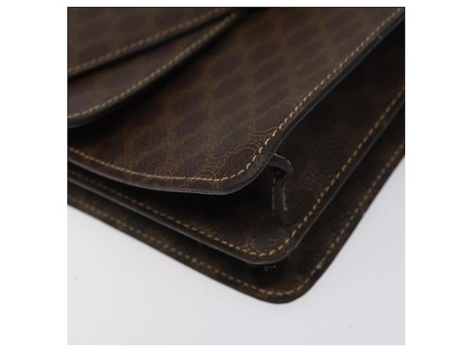 Céline Borsa a mano in tela Macadam CELINE in pelle PVC marrone oro Auth yk17887 D'oro - vista 15