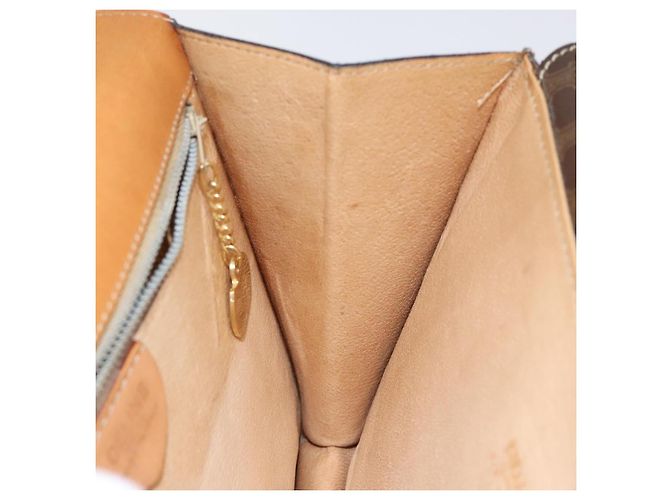 Céline Borsa a mano in tela Macadam CELINE in pelle PVC marrone oro Auth yk17887 D'oro - vista 20
