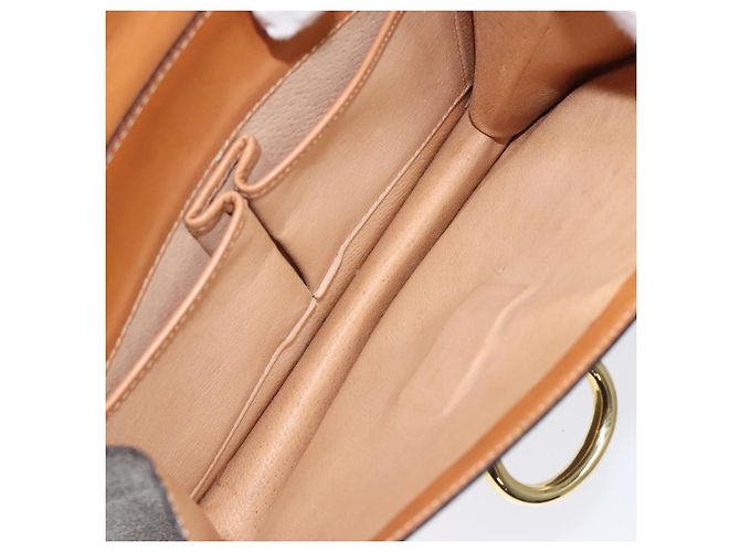 Céline Borsa a mano in tela Macadam CELINE in pelle PVC marrone oro Auth yk17887 D'oro - vista 22