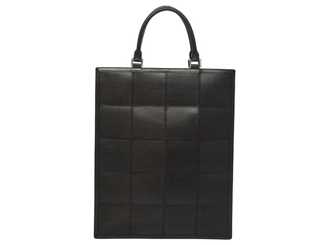 LOUIS VUITTON Epi Stretch Silver Fizz Handtasche Schwarz M54622 LV Auth 117803 - Ansicht 13