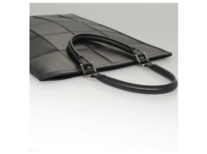 LOUIS VUITTON Epi Stretch Silver Fizz Handtasche Schwarz M54622 LV Auth 117803 - Ansicht 6