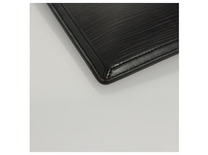 LOUIS VUITTON Epi Stretch Silver Fizz Handtasche Schwarz M54622 LV Auth 117803 - Ansicht 9