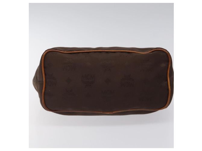 Borsa MCM Logogram Vicetos in nylon marrone e oro Auth bs24481 D'oro - vista 5