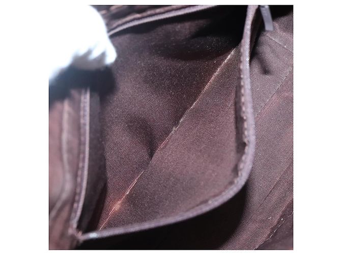 Borsa a mano in tela beige e marrone con motivo Nova Check di BURBERRY Auth 117714 - vista 19