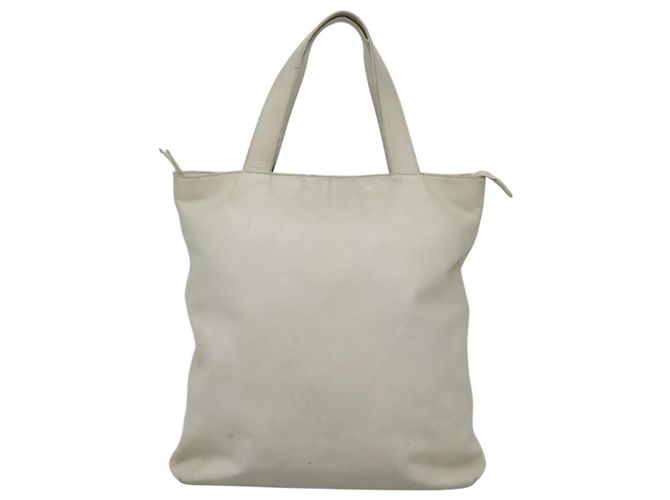 CHANEL COCO Borsa Tote in Pelle Bianca CC Auth bs24229 Bianco - vista 13