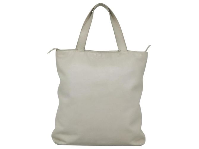 CHANEL COCO Borsa Tote in Pelle Bianca CC Auth bs24229 Bianco - vista 2