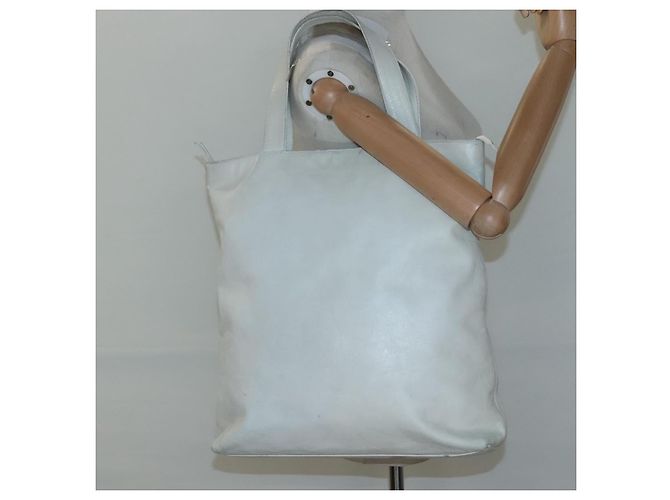 CHANEL COCO Borsa Tote in Pelle Bianca CC Auth bs24229 Bianco - vista 22
