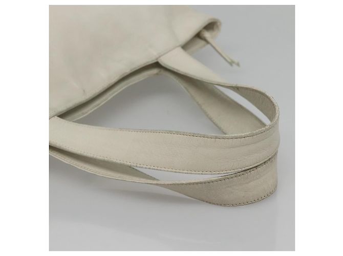 CHANEL COCO Borsa Tote in Pelle Bianca CC Auth bs24229 Bianco - vista 7
