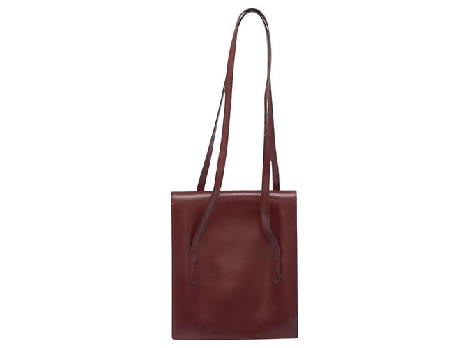 Hermès HERMES Schultertasche aus rotem Leder Auth bs24478 - Ansicht 2