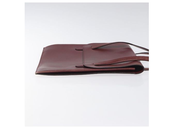 Hermès HERMES Schultertasche aus rotem Leder Auth bs24478 - Ansicht 3