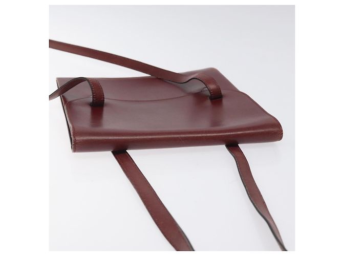 Hermès HERMES Schultertasche aus rotem Leder Auth bs24478 - Ansicht 6