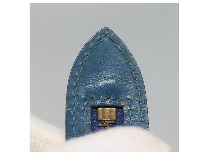 LOUIS VUITTON Epi Saint Jacques Borsa Shopping a Spalla Blu M52275 LV Auth BA1323 - vista 12