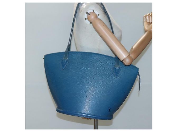 LOUIS VUITTON Epi Saint Jacques Borsa Shopping a Spalla Blu M52275 LV Auth BA1323 - vista 23