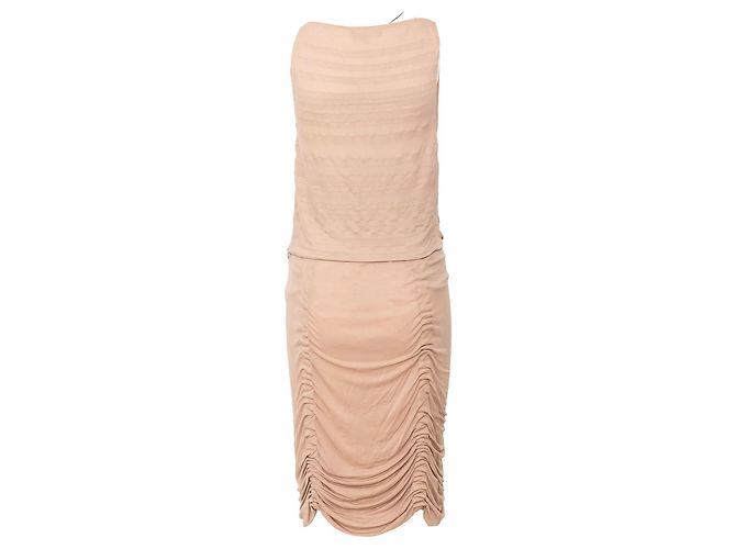 Set top e gonna arricciata Gucci Rosa - vista 3