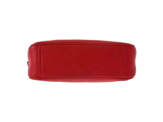 Borsa a spalla in pelle rossa Prada - vista 8