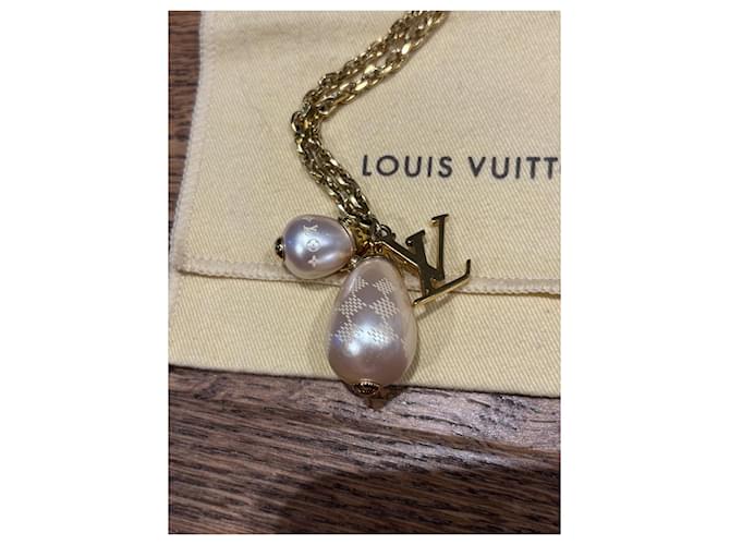 Collana logo LV Louis Vuitton Gold hardware - vista 4