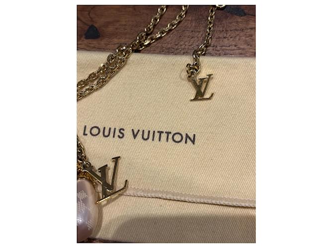 Collana logo LV Louis Vuitton Gold hardware - vista 5