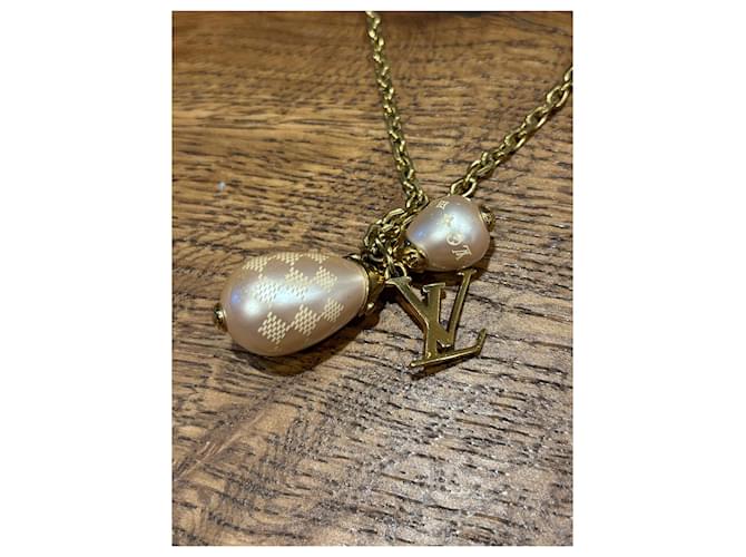 Collana logo LV Louis Vuitton Gold hardware - vista 8