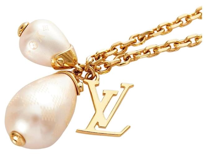 Collana logo LV Louis Vuitton Gold hardware - vista 9