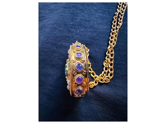 Collana vintage Chanel Robert Goossens Gold hardware - vista 3