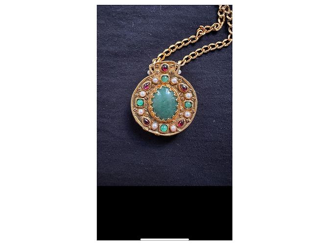 Collana vintage Chanel Robert Goossens Gold hardware - vista 4