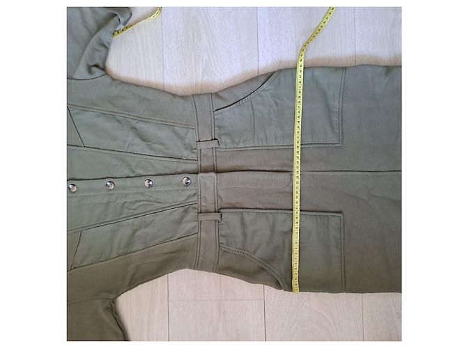 Vestido Reiss de algodón caqui - vista 4