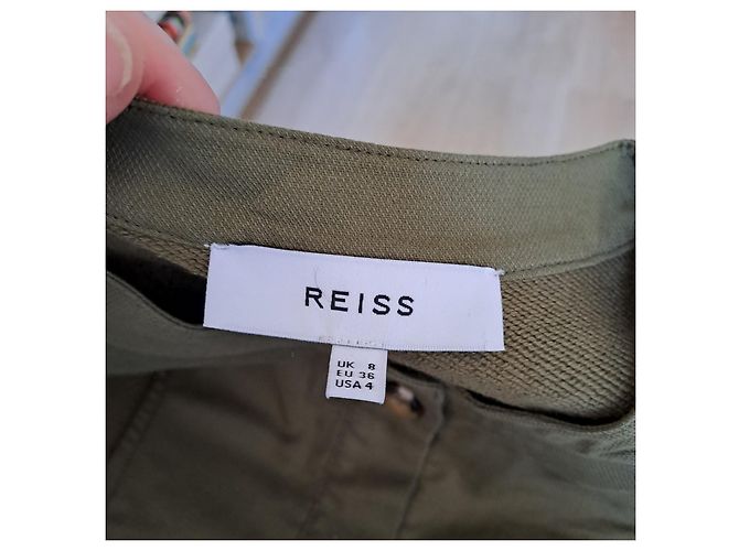 Vestido Reiss de algodón caqui - vista 7