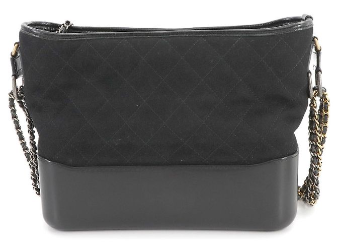 Chanel Gabrielle de Chanel Large Hobo Chain Shoulder Bag Black White - view 3