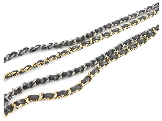 Chanel Gabrielle de Chanel Large Hobo Chain Shoulder Bag Black White - view 9